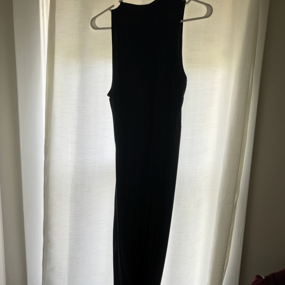 Black midi dress